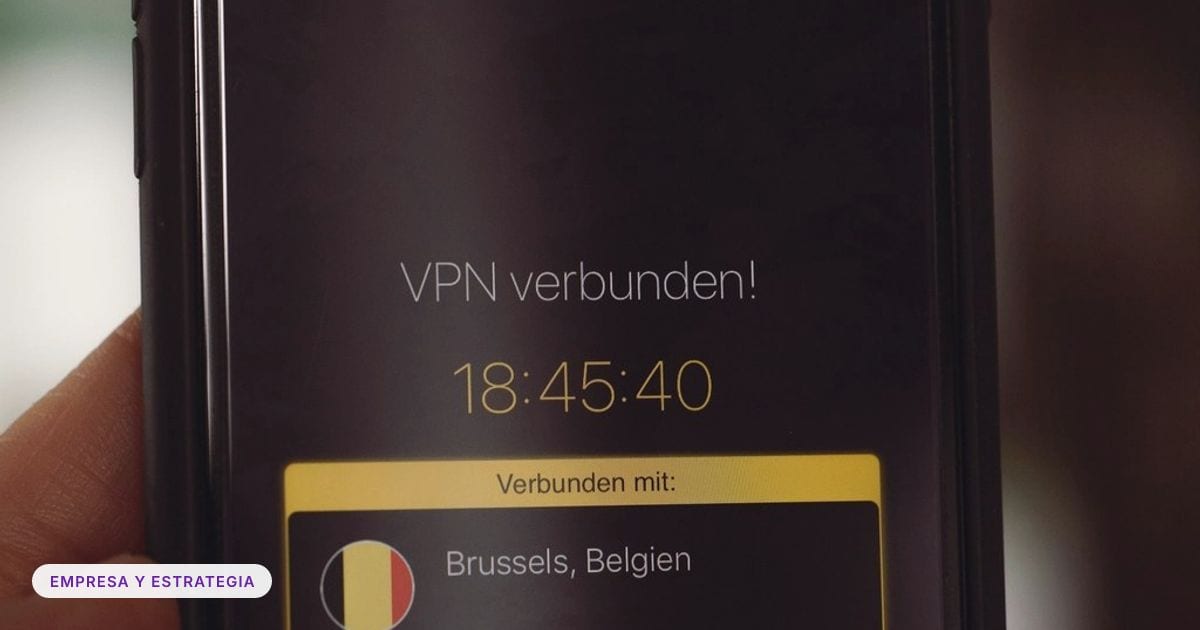 Foto ilustrativa: Mobile phone showing VPN app