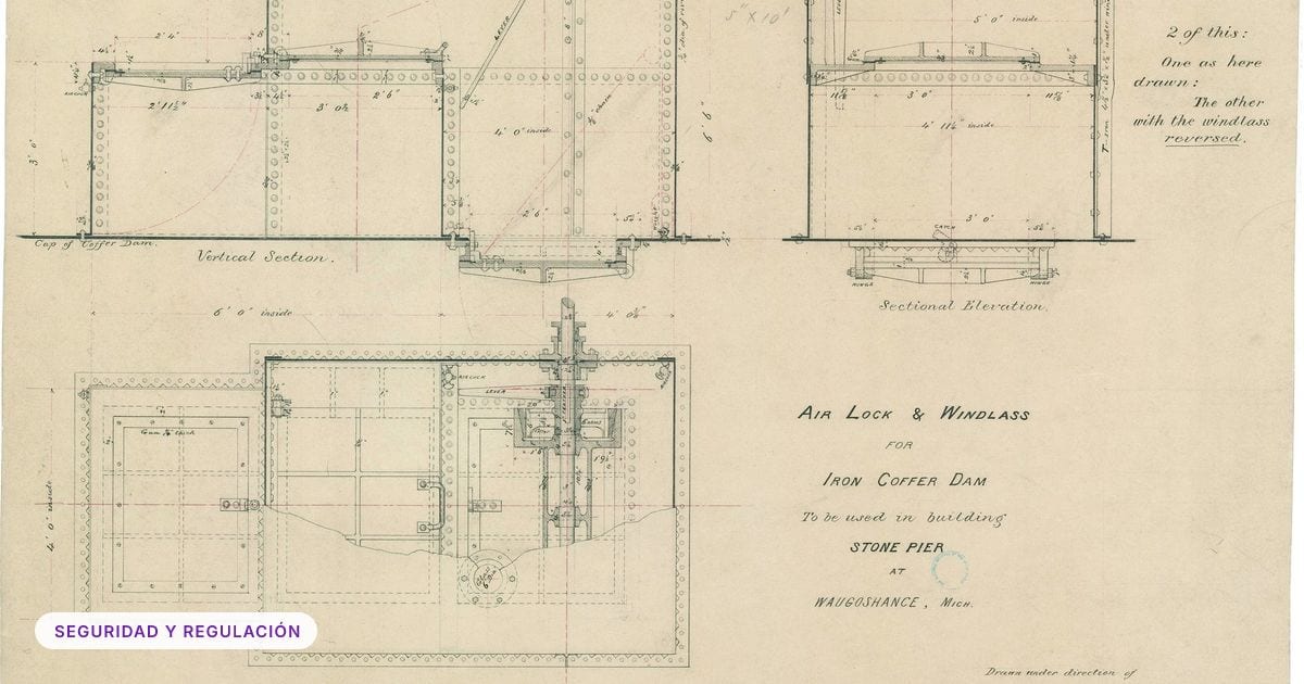 Foto ilustrativa: Air Lock &amp; Windlass Building, Pier Work